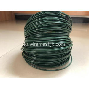 짙은 녹색 PVC Coted Iron Wire